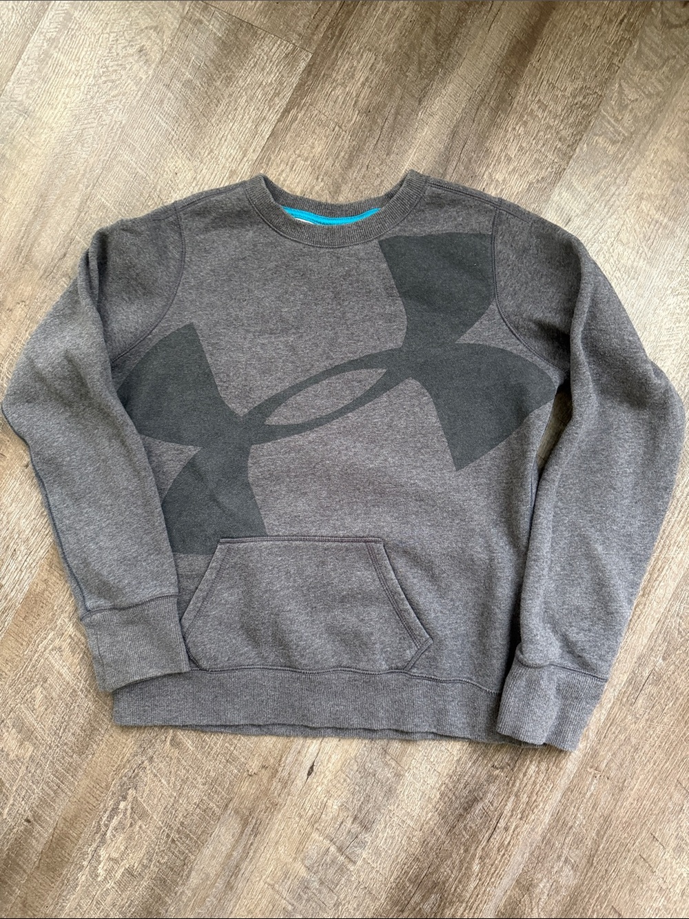 Under Armour Gray Crewneck Sweatshirt with Large Logo